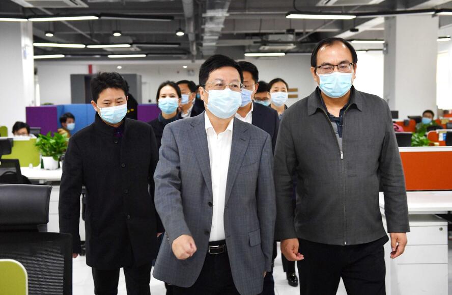 湖南省委常委、長沙市委書記胡衡華到大唐先一科技公司調研