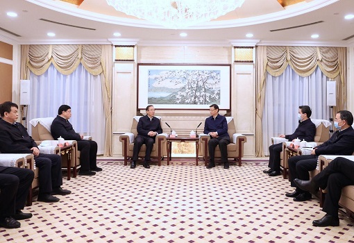 國家電網董事長辛保安、總經理張智剛與江蘇省省長許昆林舉行會談