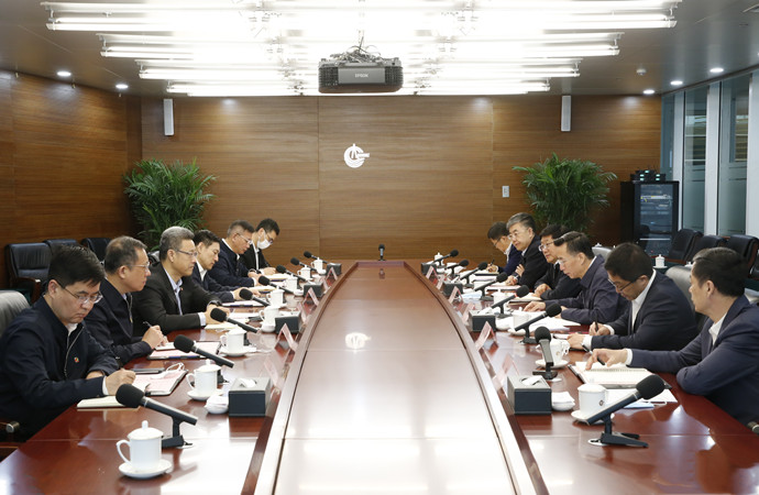 錢智民拜會中國海油董事長、黨組書記汪東進
