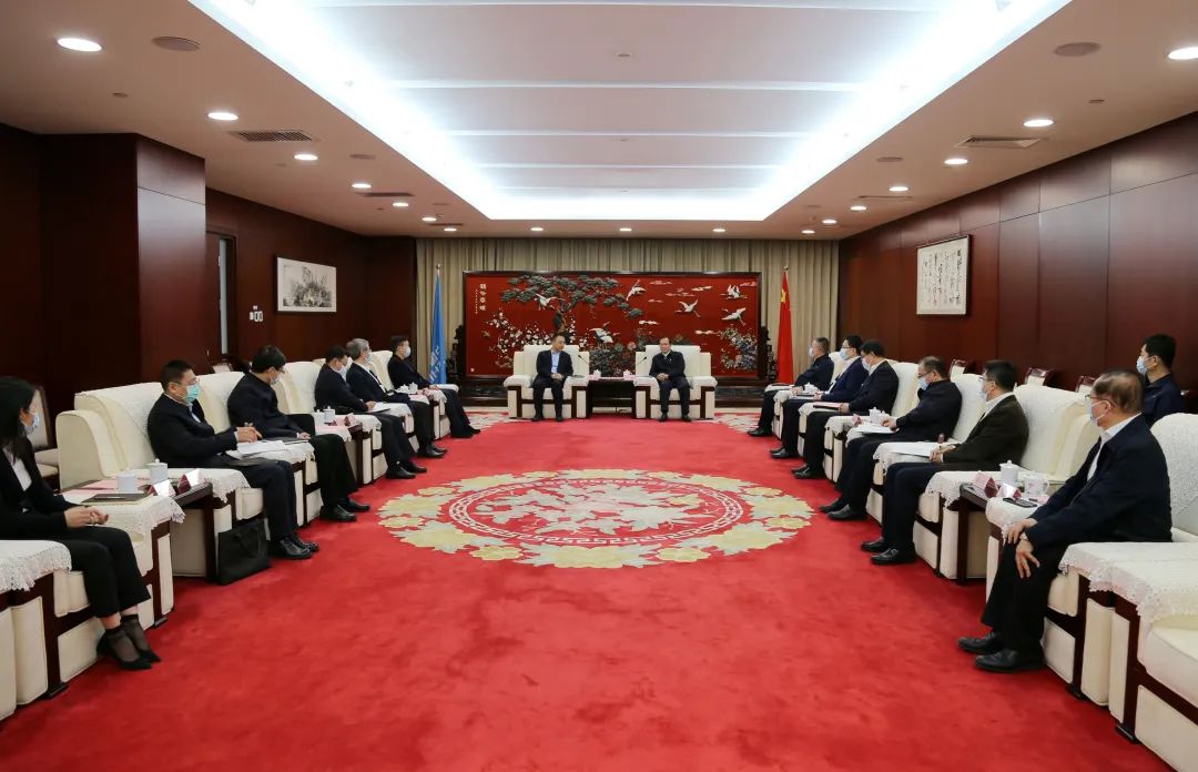 中國華電董事長江毅、總經(jīng)理葉向東會(huì)見中國大唐董事長鄒磊、總經(jīng)理劉明勝
