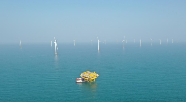 山東首個(gè)百萬千瓦級(jí)海風(fēng)基地！國家電投半島南U1一期并網(wǎng)發(fā)電