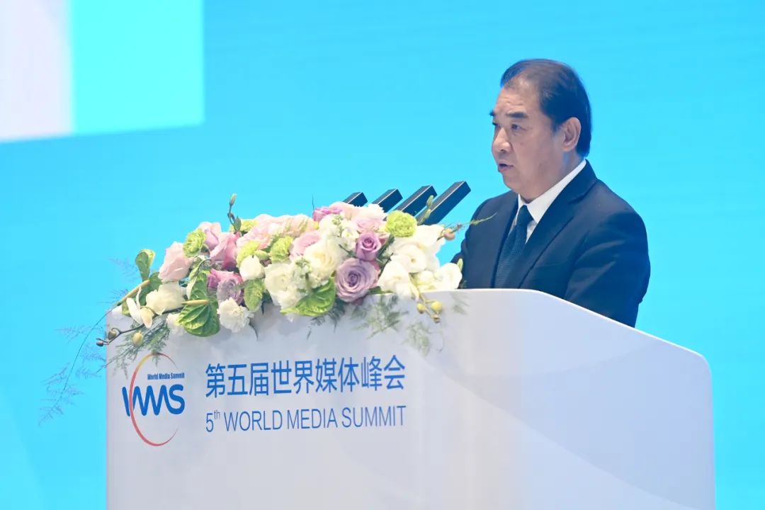 南方電網(wǎng)公司董事長(zhǎng)、黨組書(shū)記孟振平在第五屆世界媒體峰會(huì)上作主旨發(fā)言