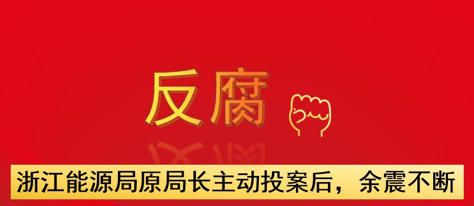 浙江能源局原局長主動(dòng)投案后，余震不斷